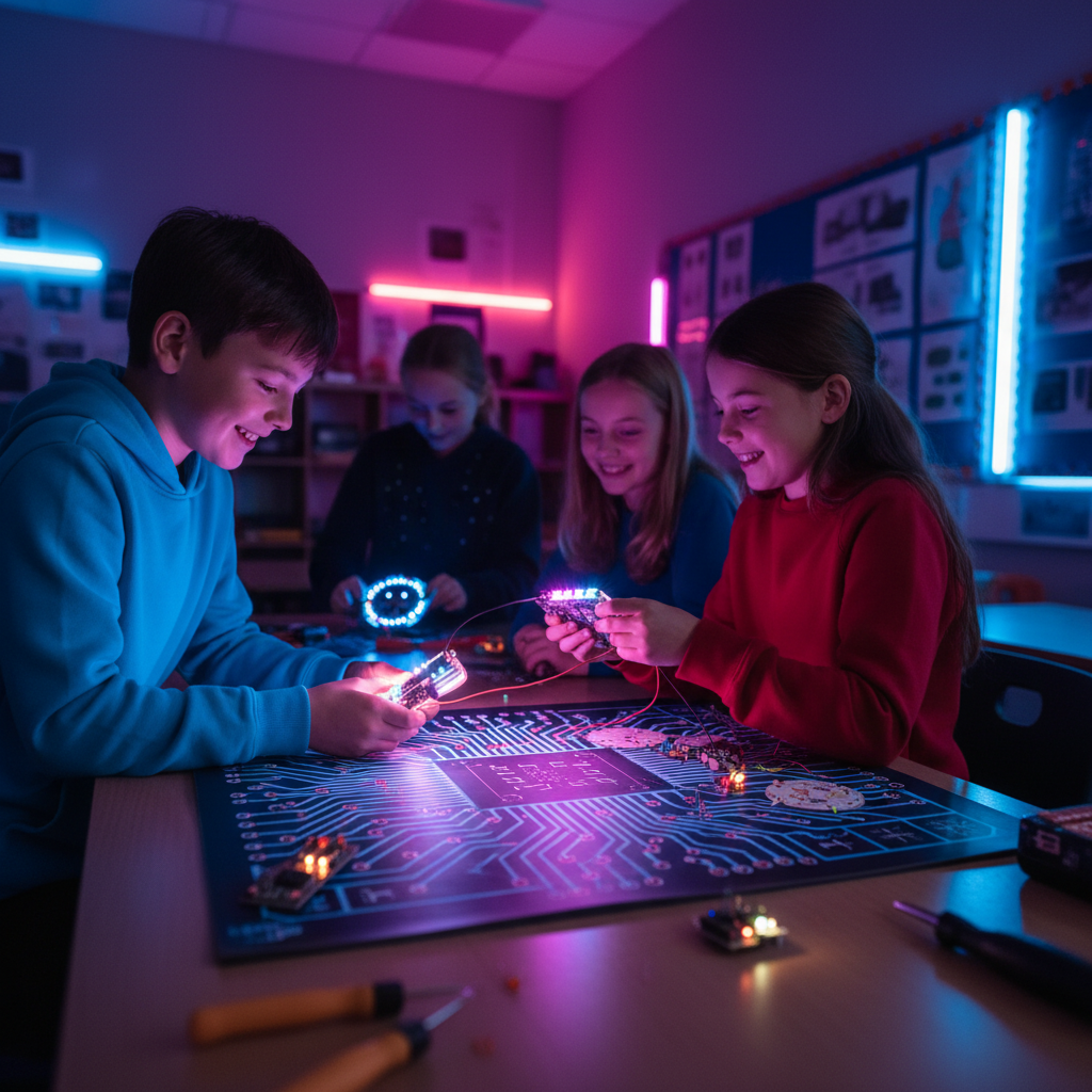Kids Using Microbits Genius Club - After-School Tech Programs for Kids